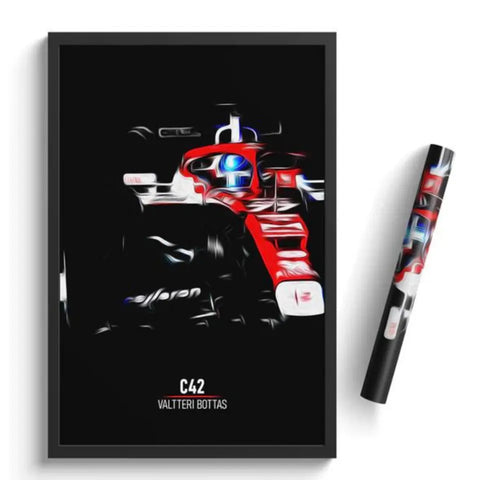 Affiche ou Tableau Alfa Romeo C42 Valtteri Bottas Formule 1