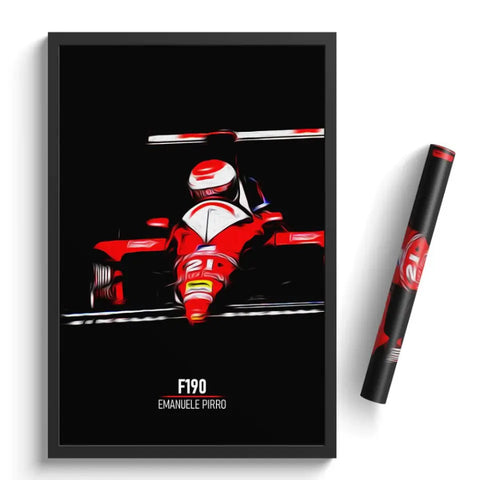 Affiche ou Tableau Dallara F190 Emanuele Pirro Formule 1