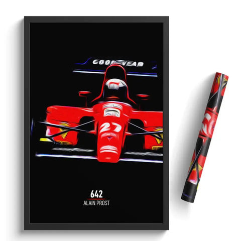 Affiche ou Tableau Ferrari 642 Alain Prost Formule 1