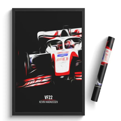 Affiche ou Tableau Haas VF22 Kevin Magnussen Formule 1