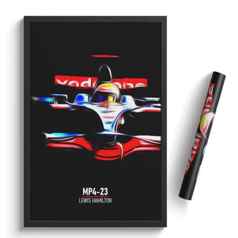 Affiche ou Tableau McLaren MP4-23 Lewis Hamilton Formule 1