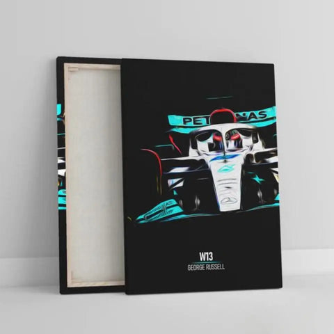 Affiche ou Tableau Mercedes W13 George Russell Formule 1