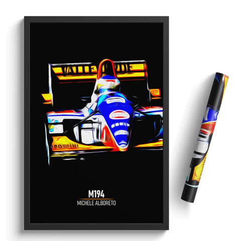 Affiche ou Tableau Minardi M194 Michele Alborete Formule 1