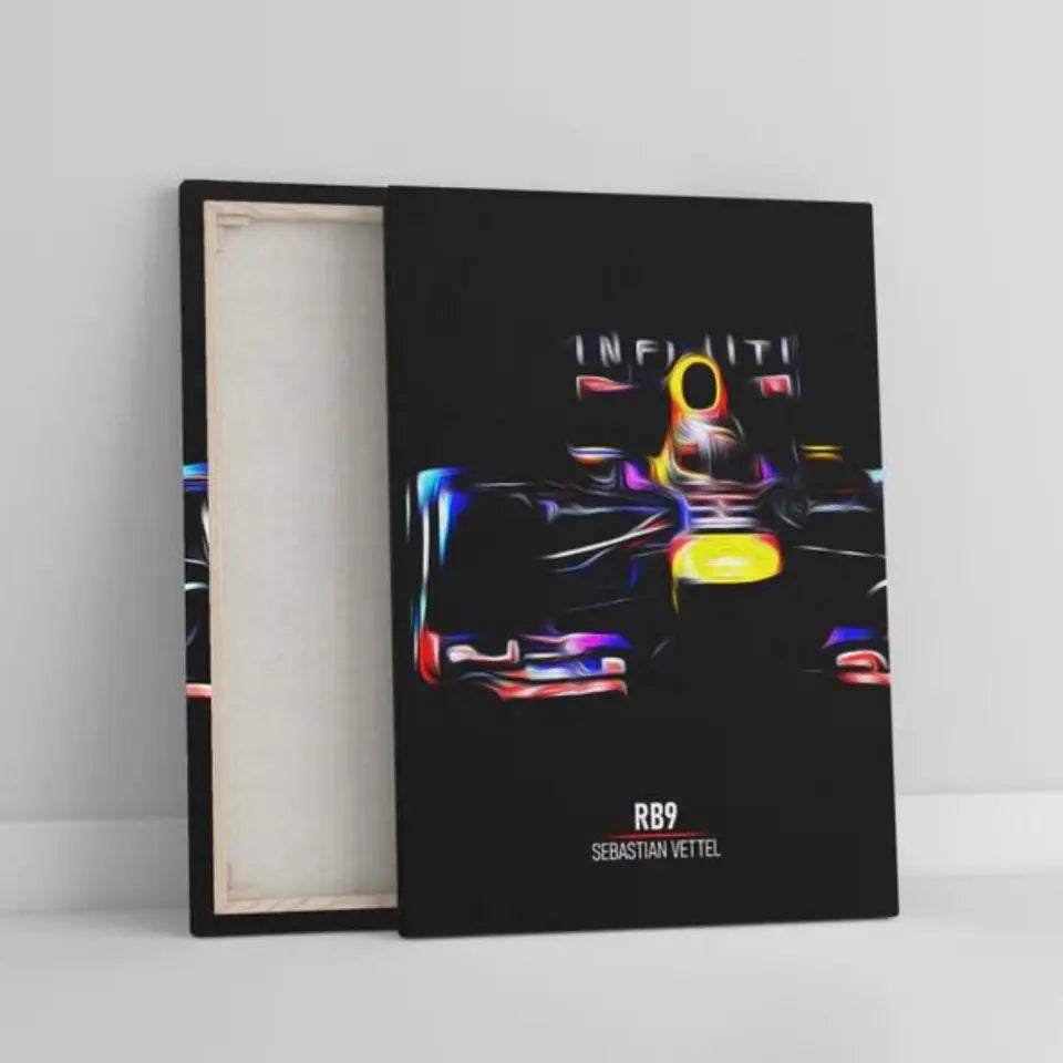 Affiche ou Tableau Red Bull RB9 Sebastian Vettel Formule 1