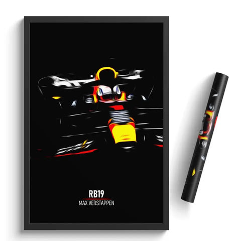 Affiche ou Tableau Red Bull RB19 Max Verstappen Formule 1