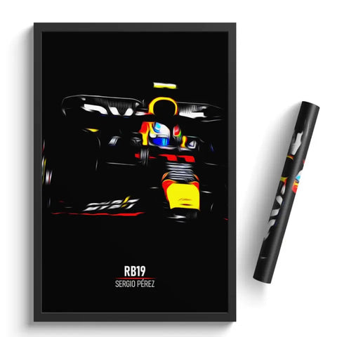 Affiche ou Tableau Red Bull RB19 Sergio Pérez Formule 1