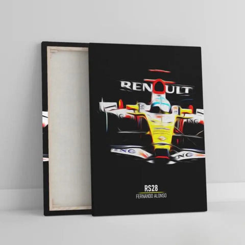 Affiche ou Tableau Renault RS28 Fernando Alonso Formule 1