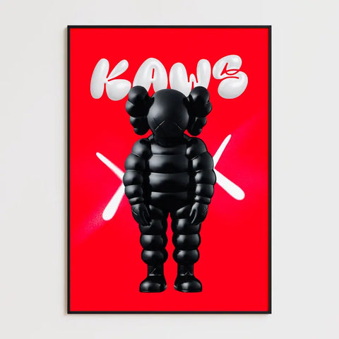 Affiche et Tableau Pop Art de Kaws Black and Red