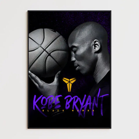 Affiche et Tableau Pop Art de Kobe Bryant Black Mamba