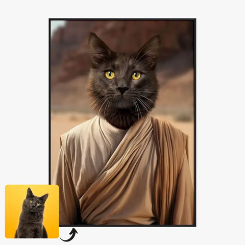 Tableau Animaux Portrait Personnalisé Rey Skywalker