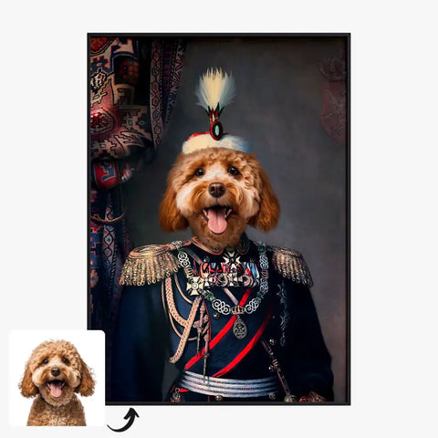 Tableau Animaux Portrait Personnalisé Renaissance Alexandre de Battenberg Prince de Bulgarie