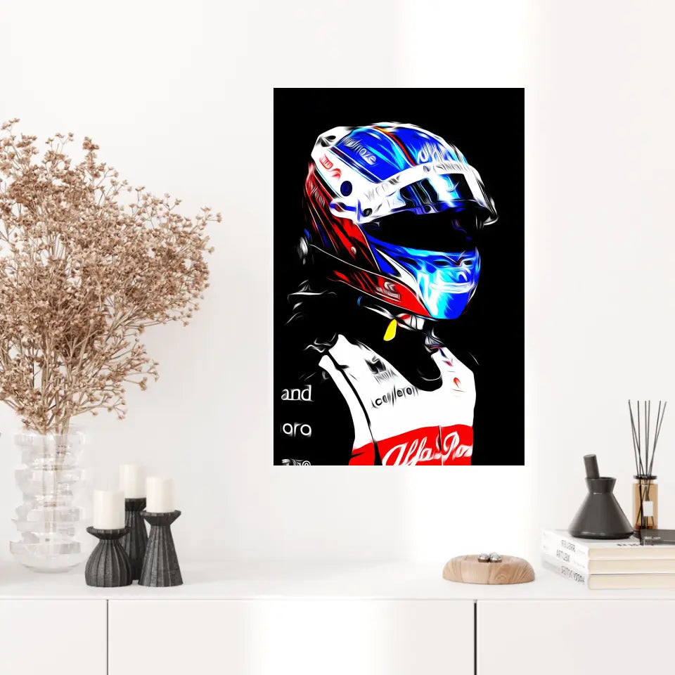 Affiche ou Tableau Valtteri Bottas Alfa Romeo 2022 Formule 1