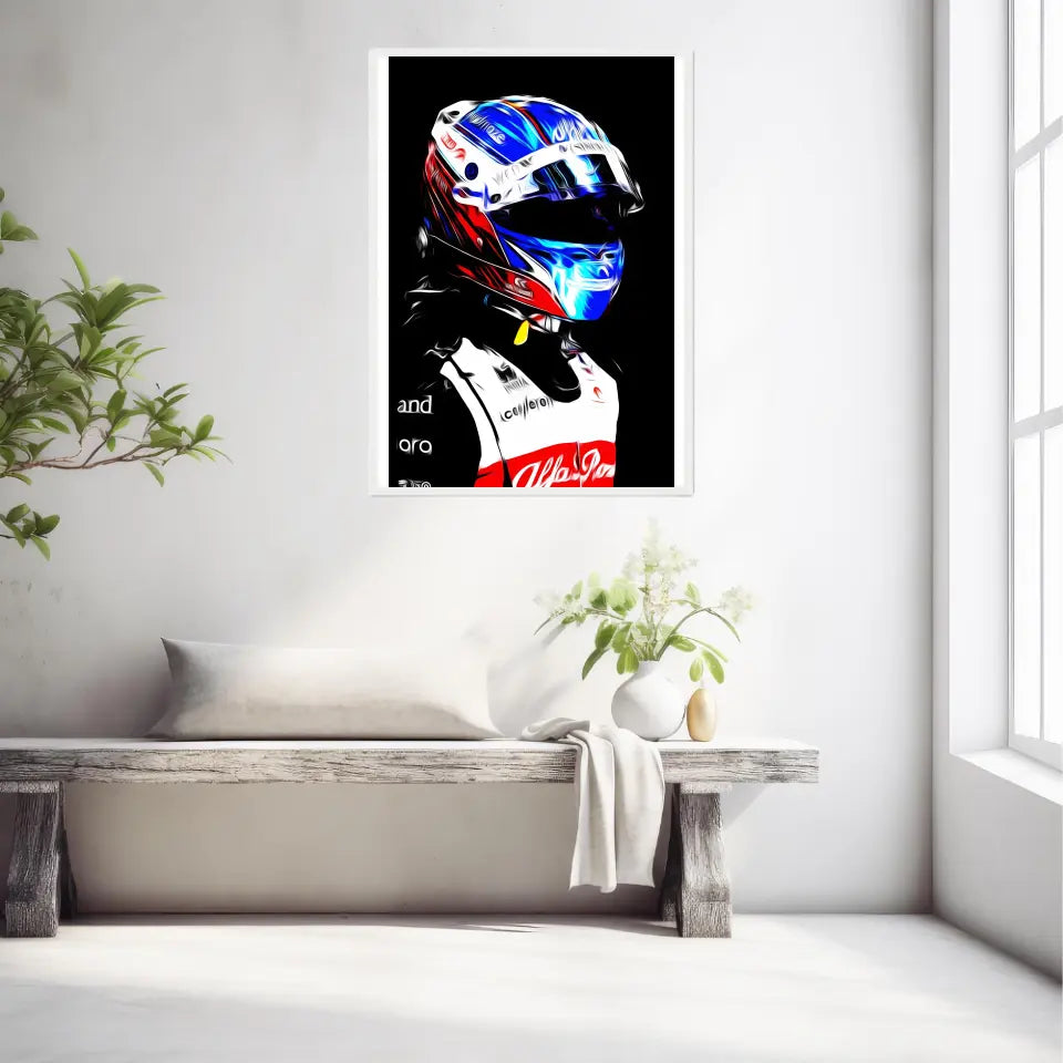 Affiche ou Tableau Valtteri Bottas Alfa Romeo 2022 Formule 1