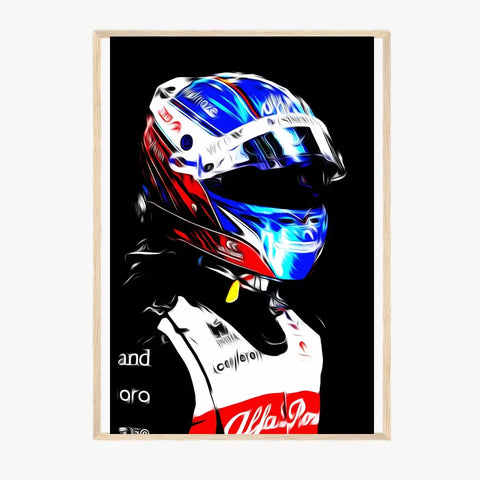 Affiche ou Tableau Valtteri Bottas Alfa Romeo 2022 Formule 1