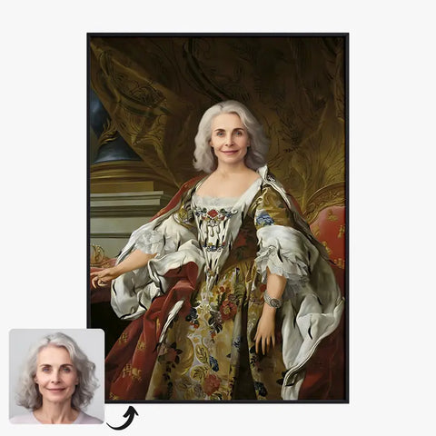 Tableau Personnalisé Portrait de Femme Élisabeth Farnèse Reine d'Espagne