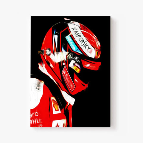 Affiche ou Tableau Kimi Räikkönen Ferrari 2016 Formule 1