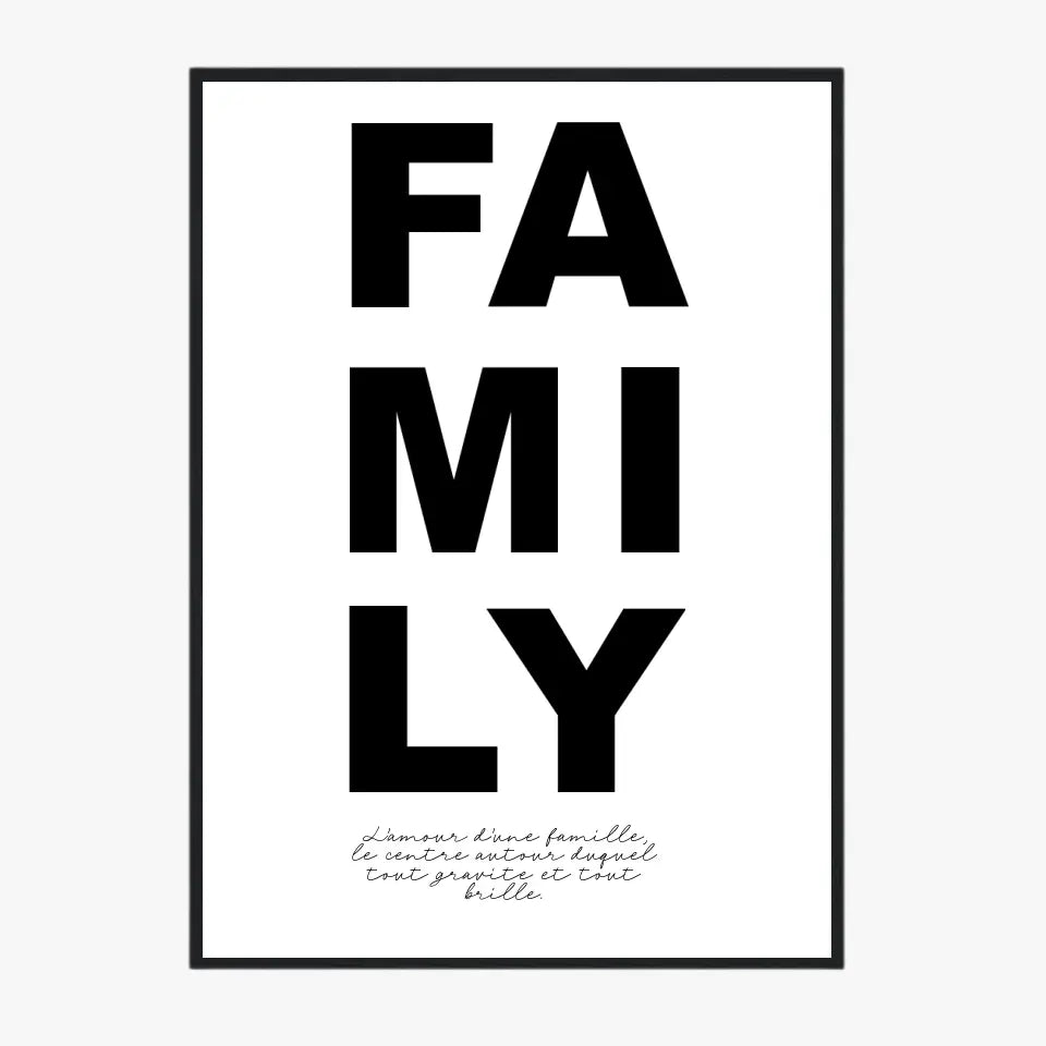 Tableau Famille Personnalisable Photo Family