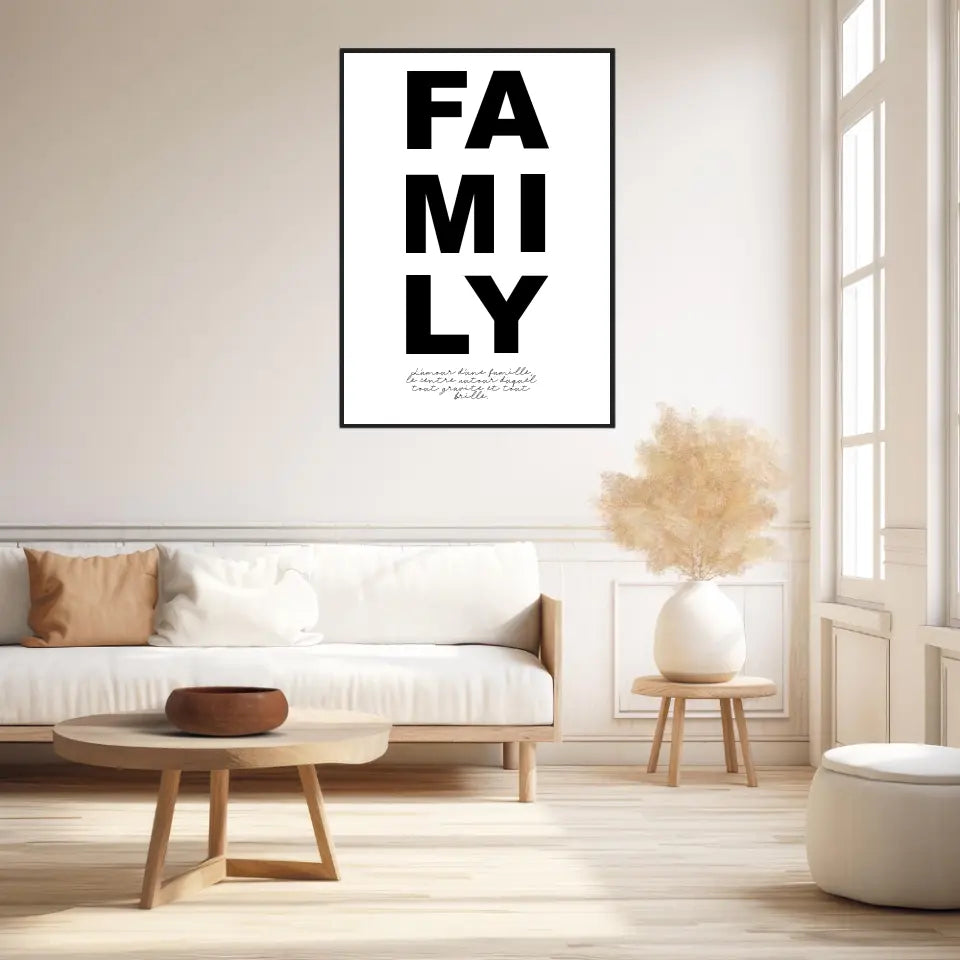 Tableau Famille Personnalisable Photo Family