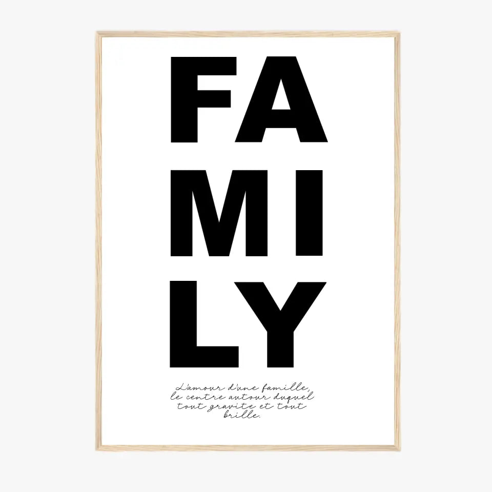 Tableau Famille Personnalisable Photo Family