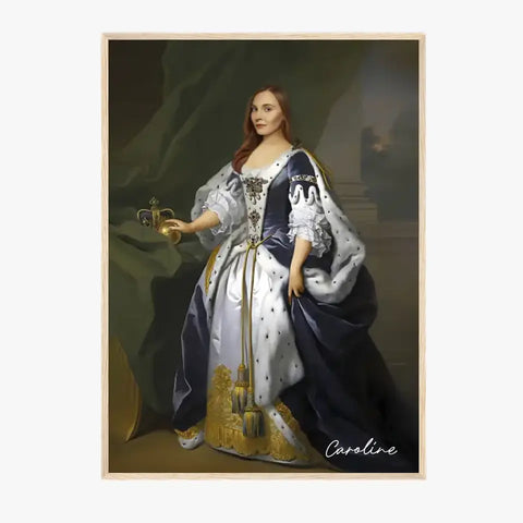 Tableau Personnalisé Portrait de Femme Caroline d'Ansbach Reine de Grande-Bretagne