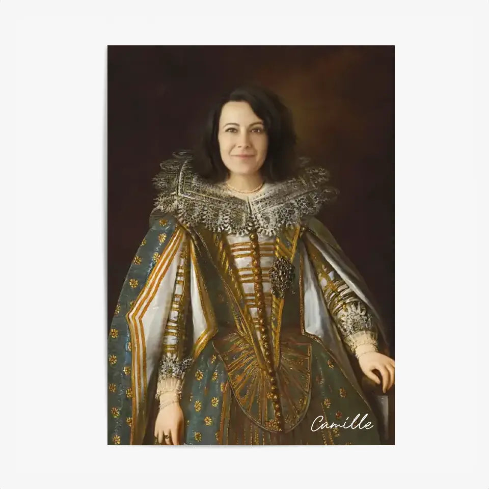 Tableau Personnalisé Portrait de Femme Marguerite de Médicis Duchesse de Parme et Plaisance