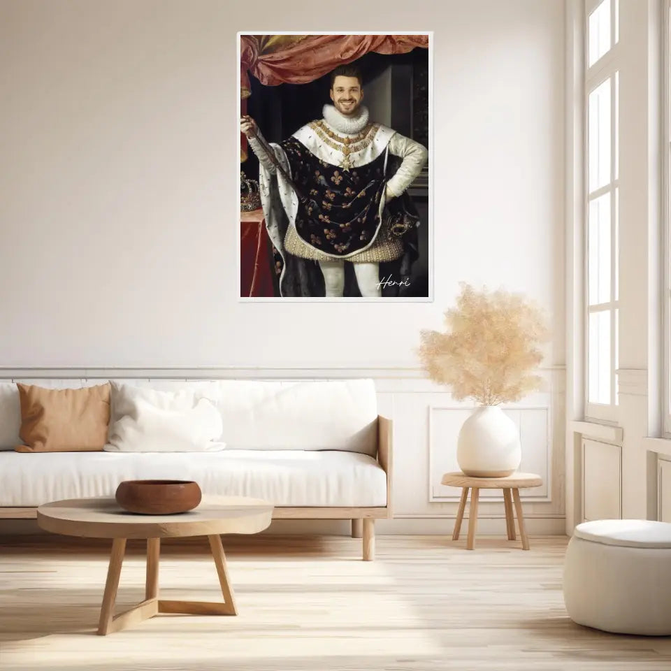 Tableau Homme Portrait Personnalisé Henri IV Roi de France