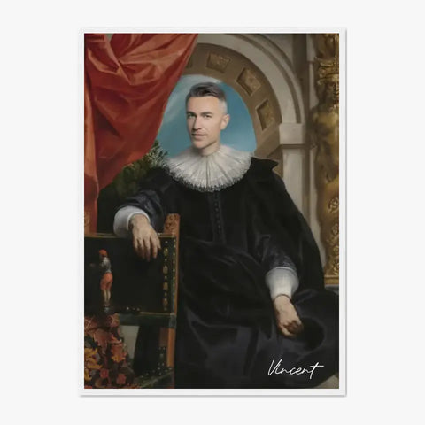 Tableau Homme Portrait Personnalisé Rogier Le Witer