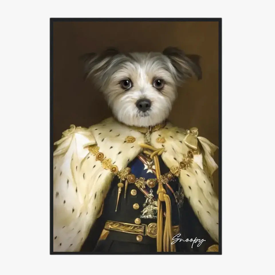 Tableau Animaux Portrait Personnalisé Renaissance Roi George V de Grande-Bretagne