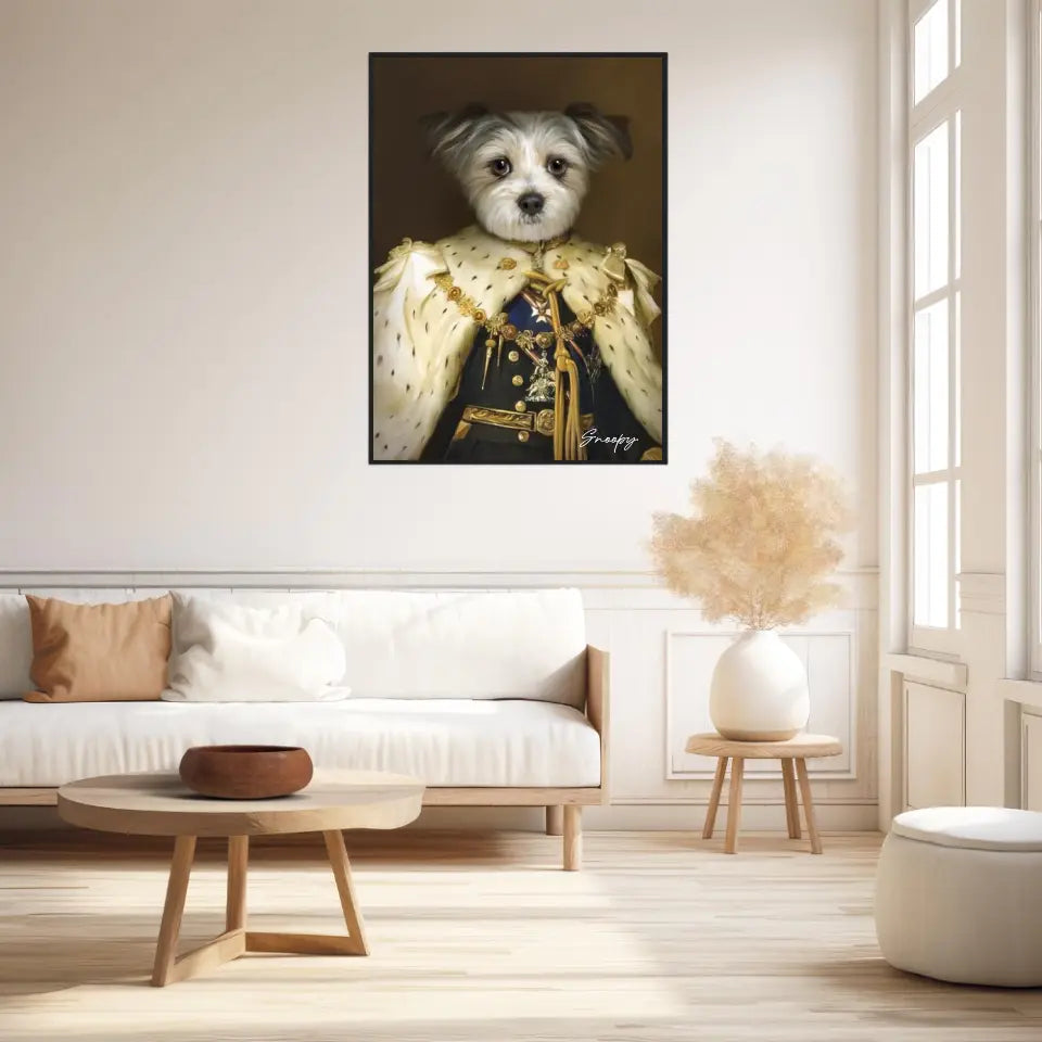 Tableau Animaux Portrait Personnalisé Renaissance Roi George V de Grande-Bretagne