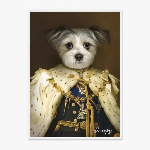 Tableau Animaux Portrait Personnalisé Renaissance Roi George V de Grande-Bretagne