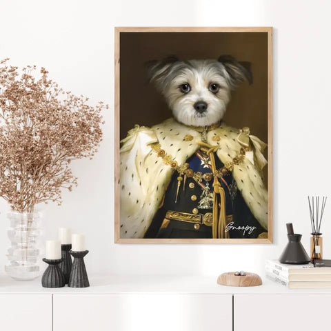 Tableau Animaux Portrait Personnalisé Renaissance Roi George V de Grande-Bretagne