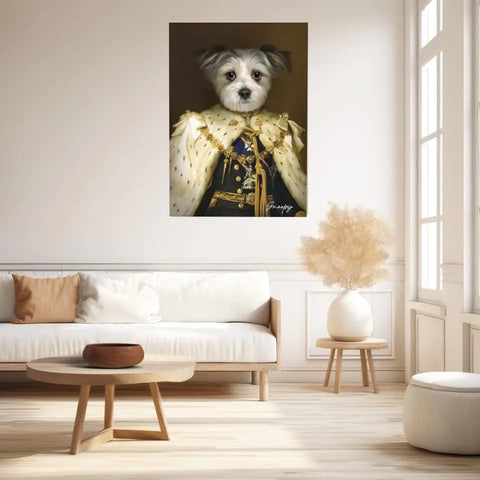 Tableau Animaux Portrait Personnalisé Renaissance Roi George V de Grande-Bretagne