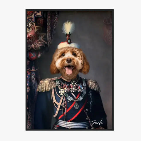 Tableau Animaux Portrait Personnalisé Renaissance Alexandre de Battenberg Prince de Bulgarie