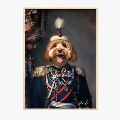 Tableau Animaux Portrait Personnalisé Renaissance Alexandre de Battenberg Prince de Bulgarie