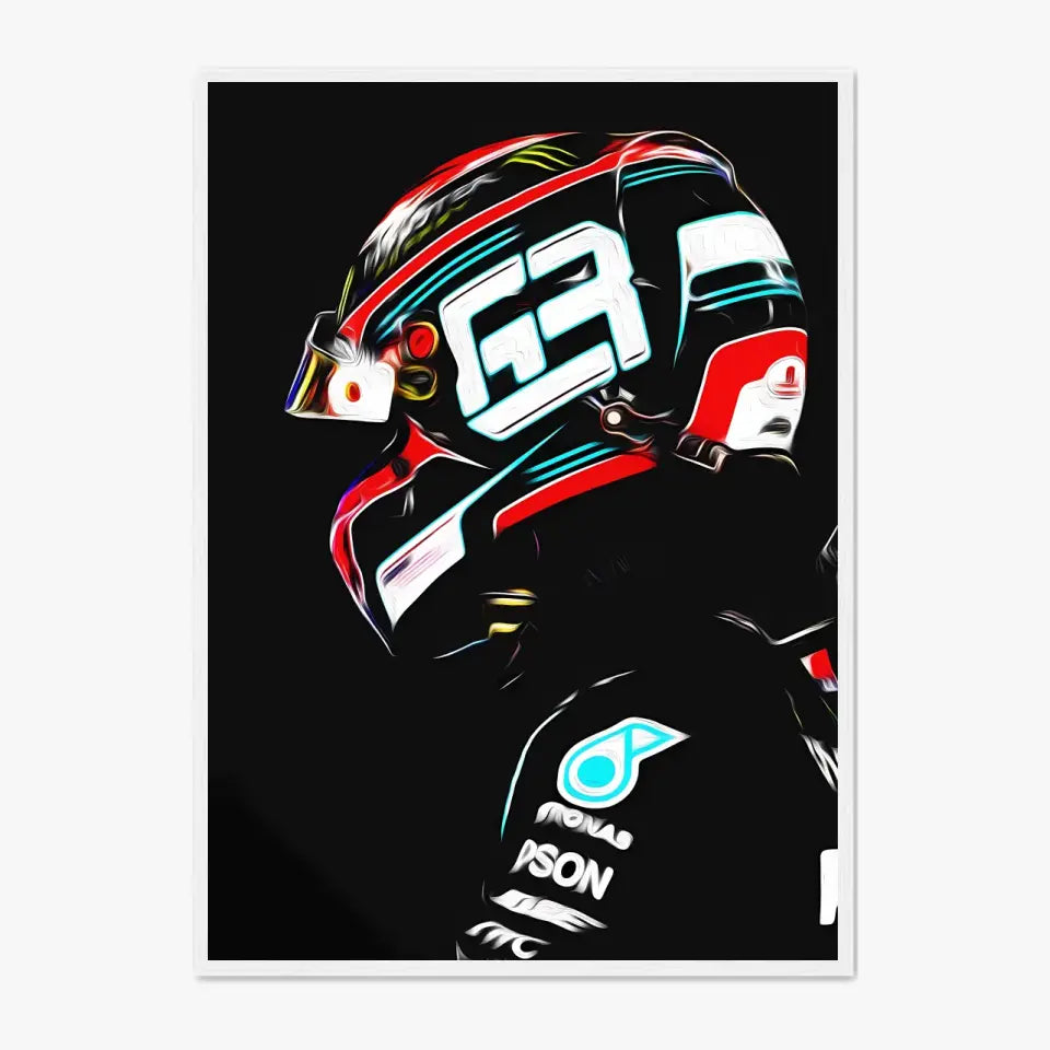 Affiche et Tableau George Russell Mercedes 2020 Formule 1