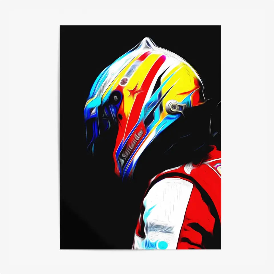 Affiche et Tableau Fernando Alonso Ferrari 2013 Formule 1