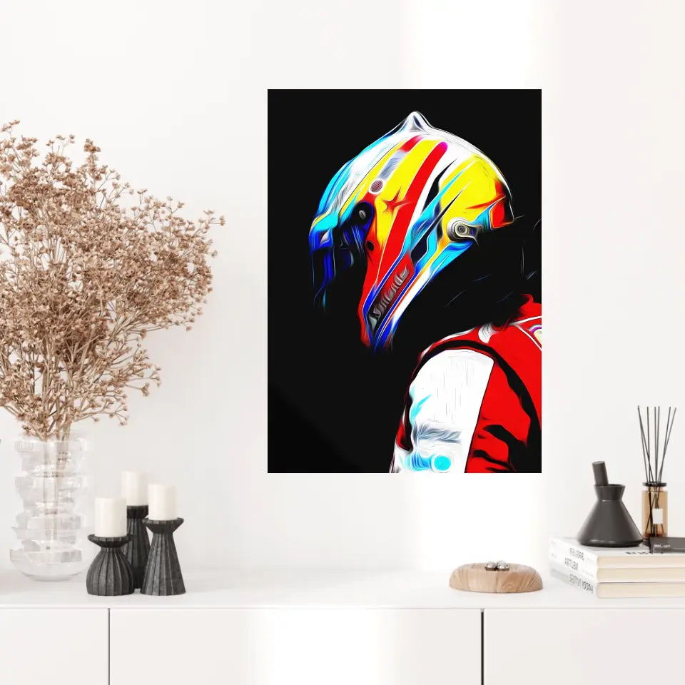 Affiche et Tableau Fernando Alonso Ferrari 2013 Formule 1