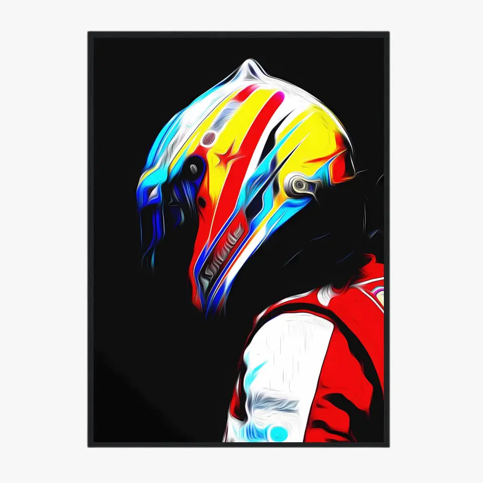 Affiche et Tableau Fernando Alonso Ferrari 2013 Formule 1