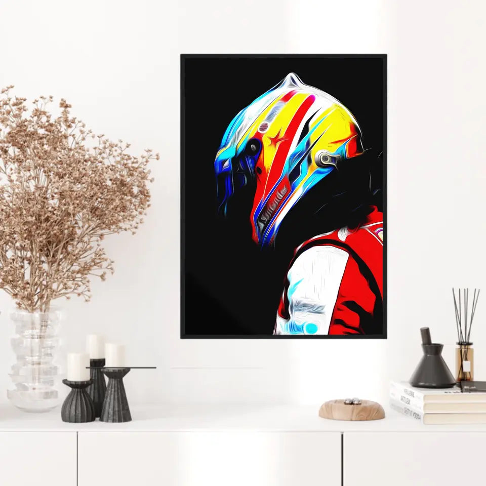 Affiche et Tableau Fernando Alonso Ferrari 2013 Formule 1