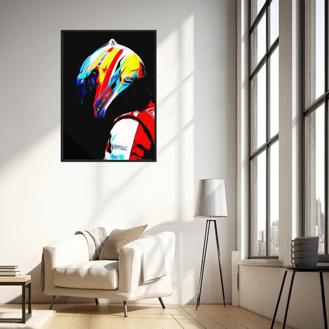 Affiche et Tableau Fernando Alonso Ferrari 2013 Formule 1