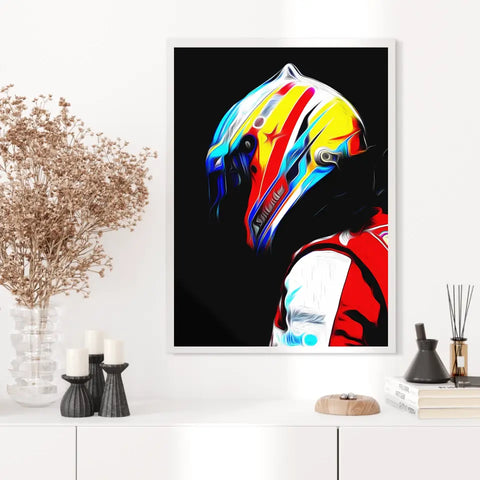 Affiche et Tableau Fernando Alonso Ferrari 2013 Formule 1