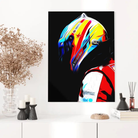 Affiche et Tableau Fernando Alonso Ferrari 2013 Formule 1