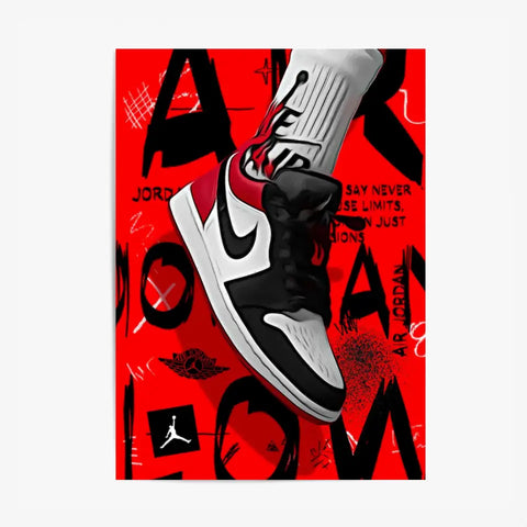 Affiche et Tableau Pop Art de Sneaker Nike Air Jordan