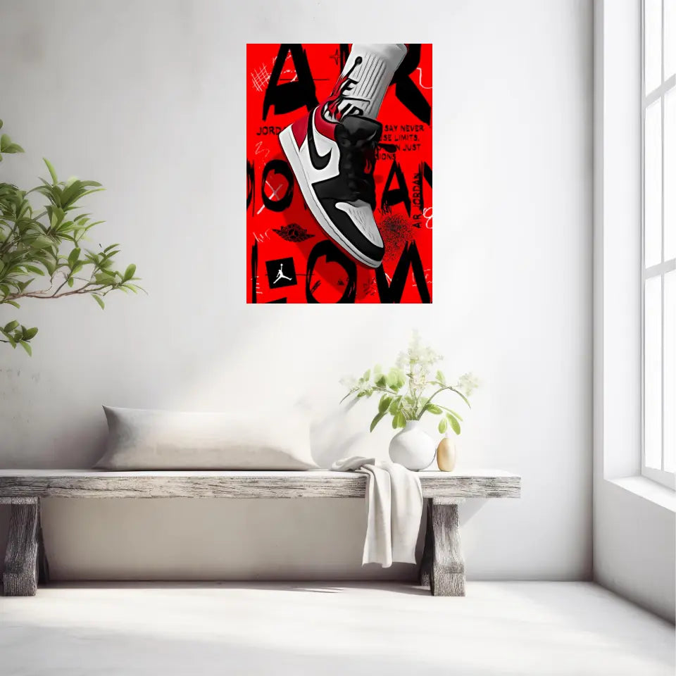 Affiche et Tableau Pop Art de Sneaker Nike Air Jordan