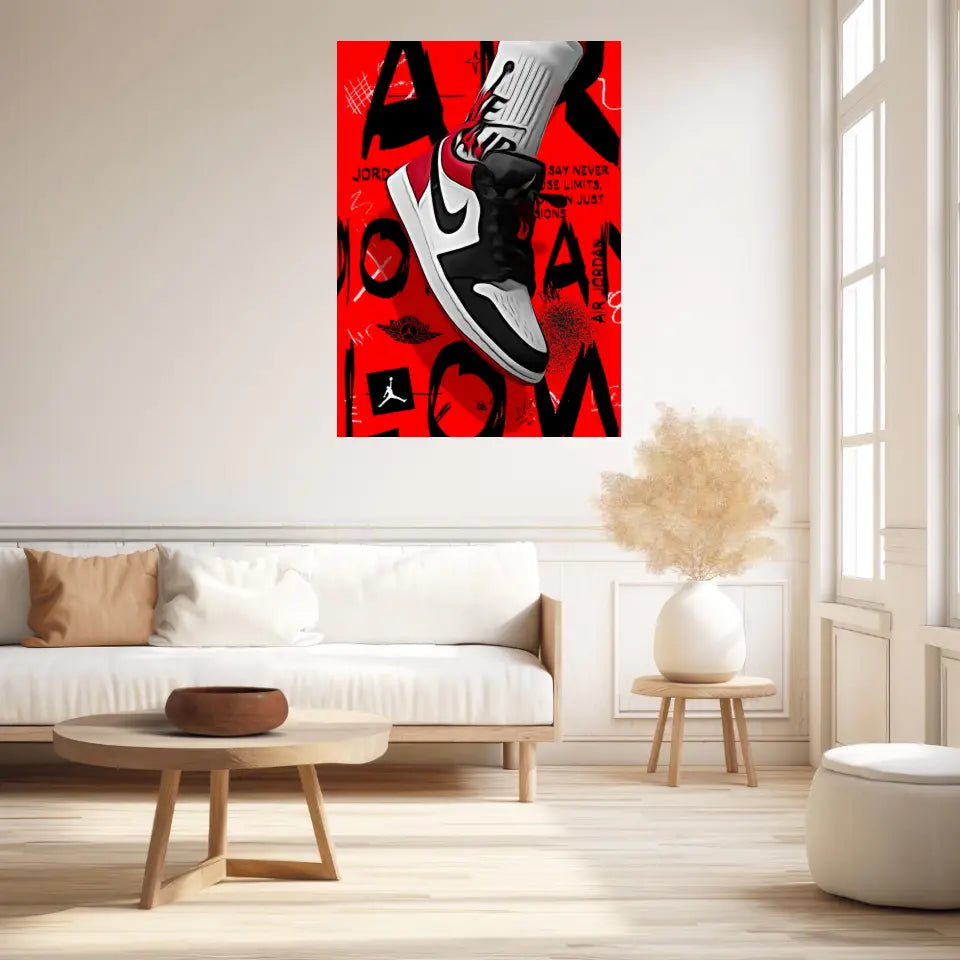 Affiche et Tableau Pop Art de Sneaker Nike Air Jordan