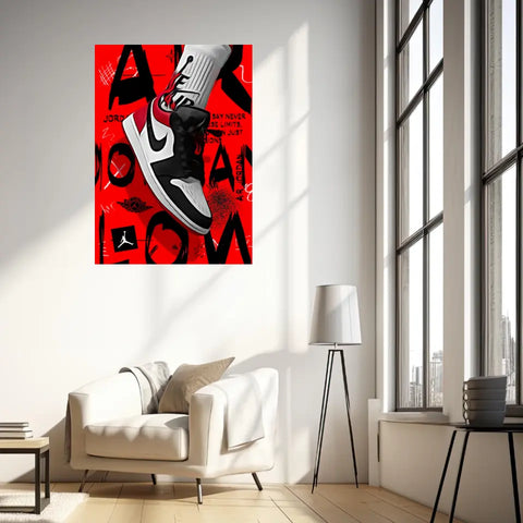 Affiche et Tableau Pop Art de Sneaker Nike Air Jordan