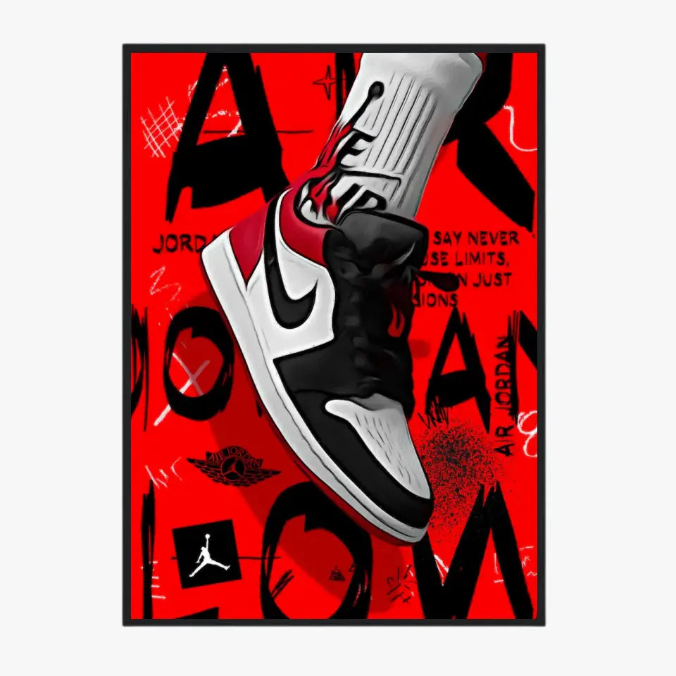 Affiche et Tableau Pop Art de Sneaker Nike Air Jordan