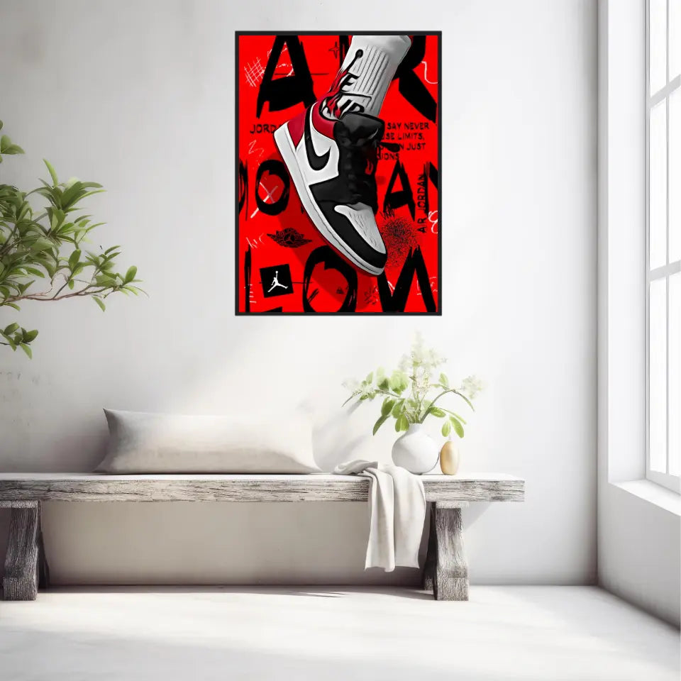 Affiche et Tableau Pop Art de Sneaker Nike Air Jordan