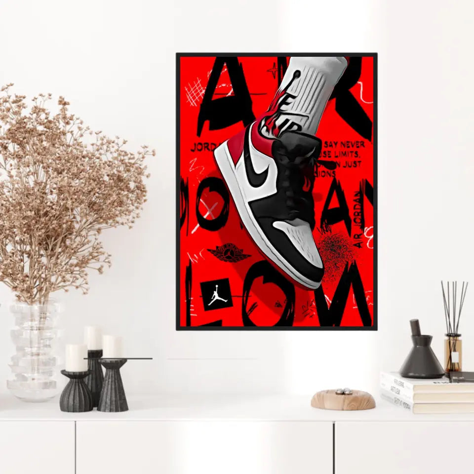 Affiche et Tableau Pop Art de Sneaker Nike Air Jordan