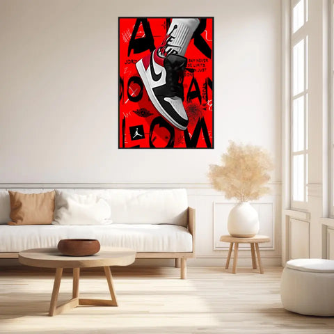 Affiche et Tableau Pop Art de Sneaker Nike Air Jordan